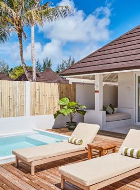 Beach villa con piscina